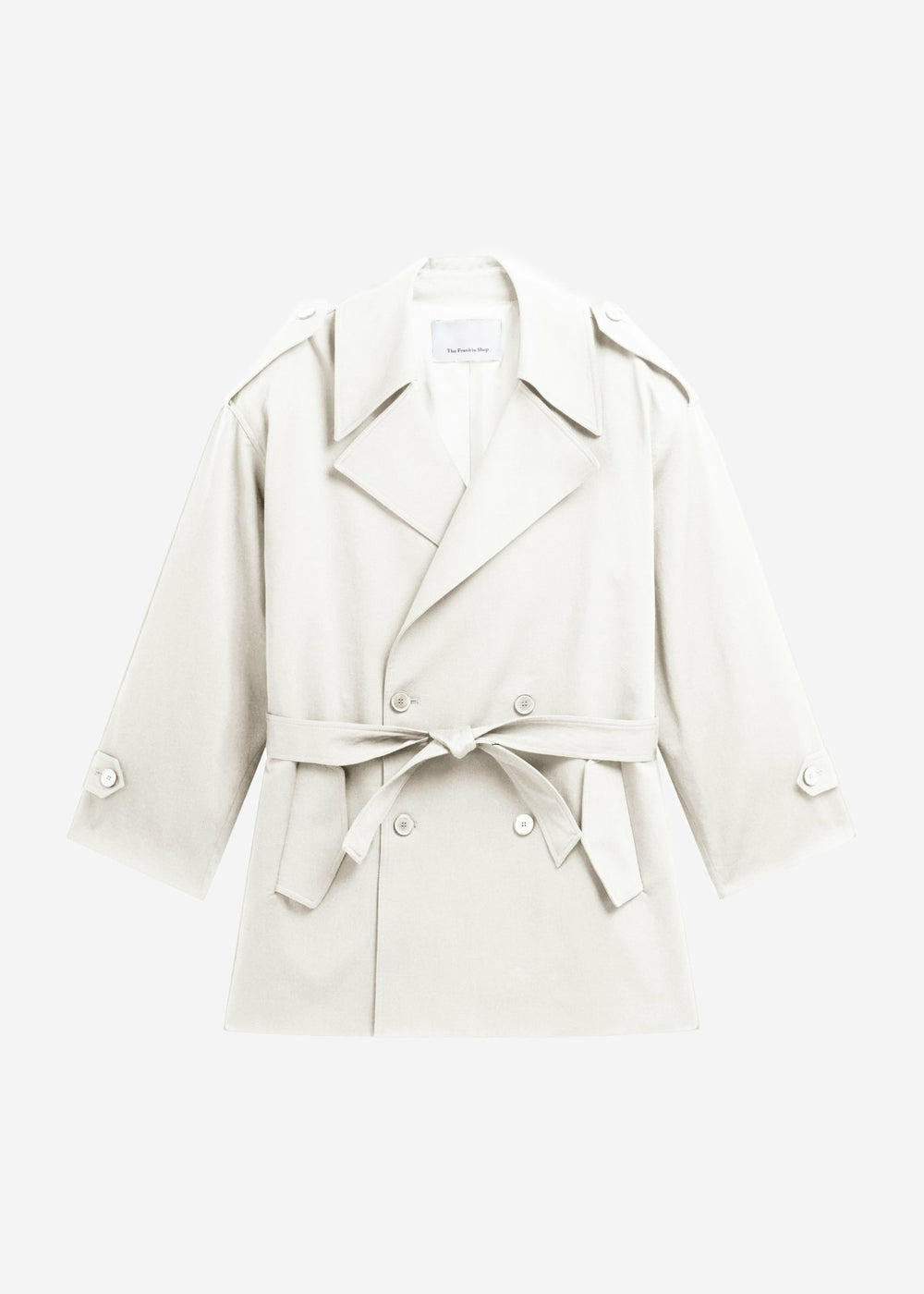 Zurich Oversized Short Trench - Off White