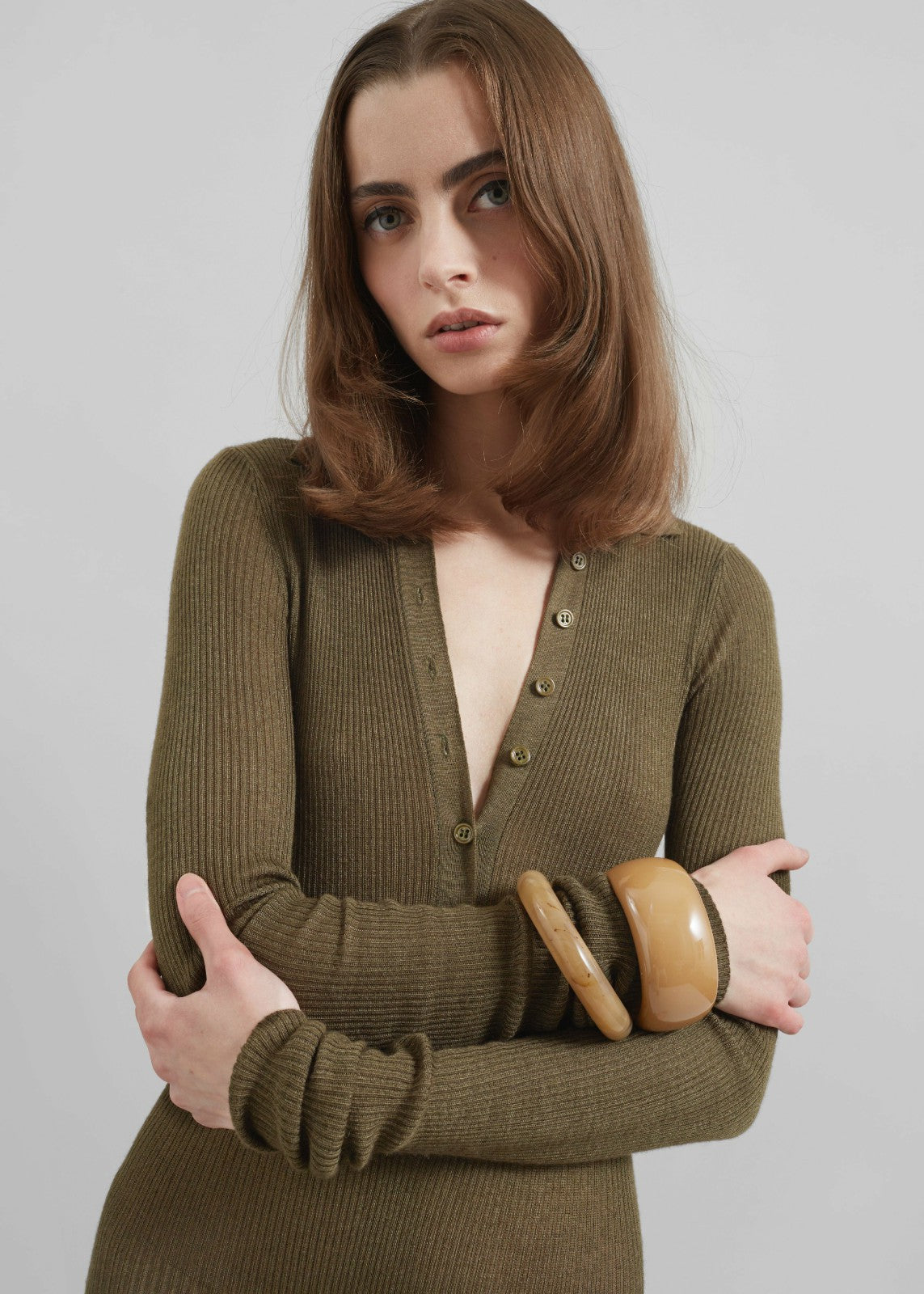 Solana Polo Bodysuit - Khaki