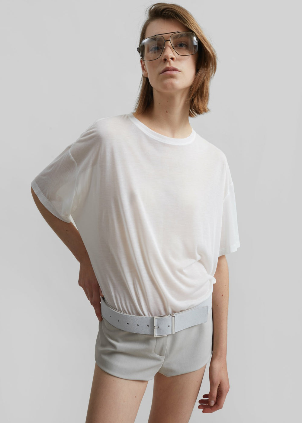 Selvan Sheer T-Shirt - White