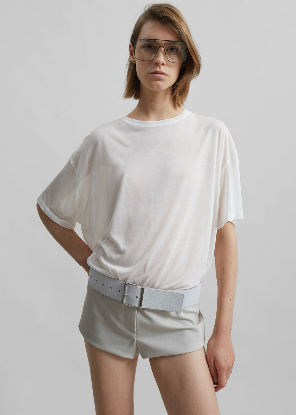 Selvan Sheer T-Shirt - White