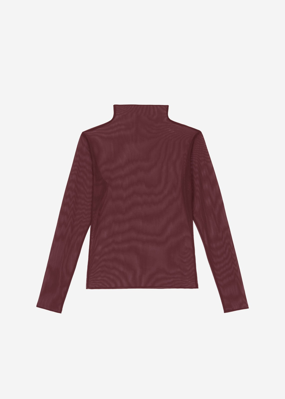 Tulia Long Sleeve Mesh Tee - Burgundy