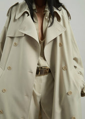 Veyron Trench Coat - Cement