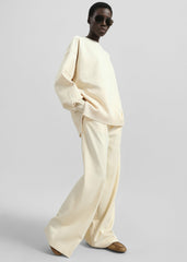 Kamila Wide Leg Trousers - Light Peach