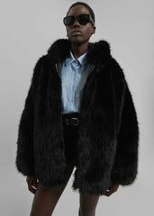 Skarn Faux Fur Jacket - Black