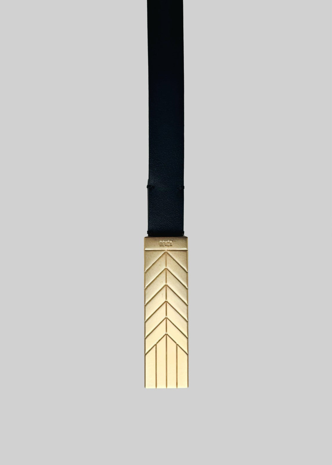 Bevza Belt With Spikelet Buckle - Black/Gold