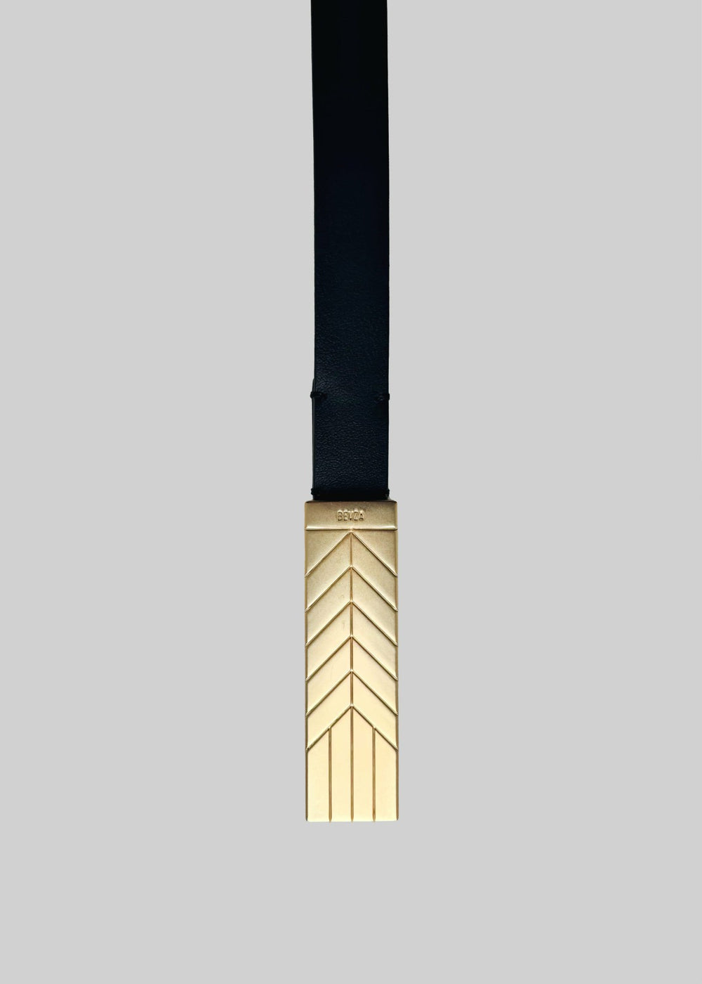 Bevza Belt With Spikelet Buckle - Black/Gold