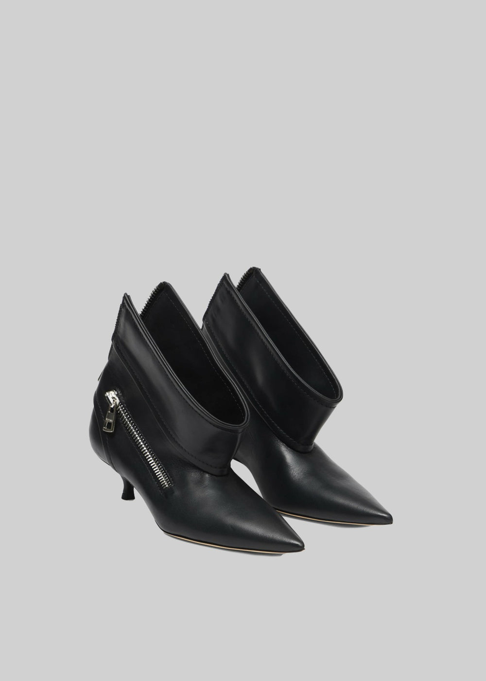 JW Anderson Kitten Heel Biker Boots - Black