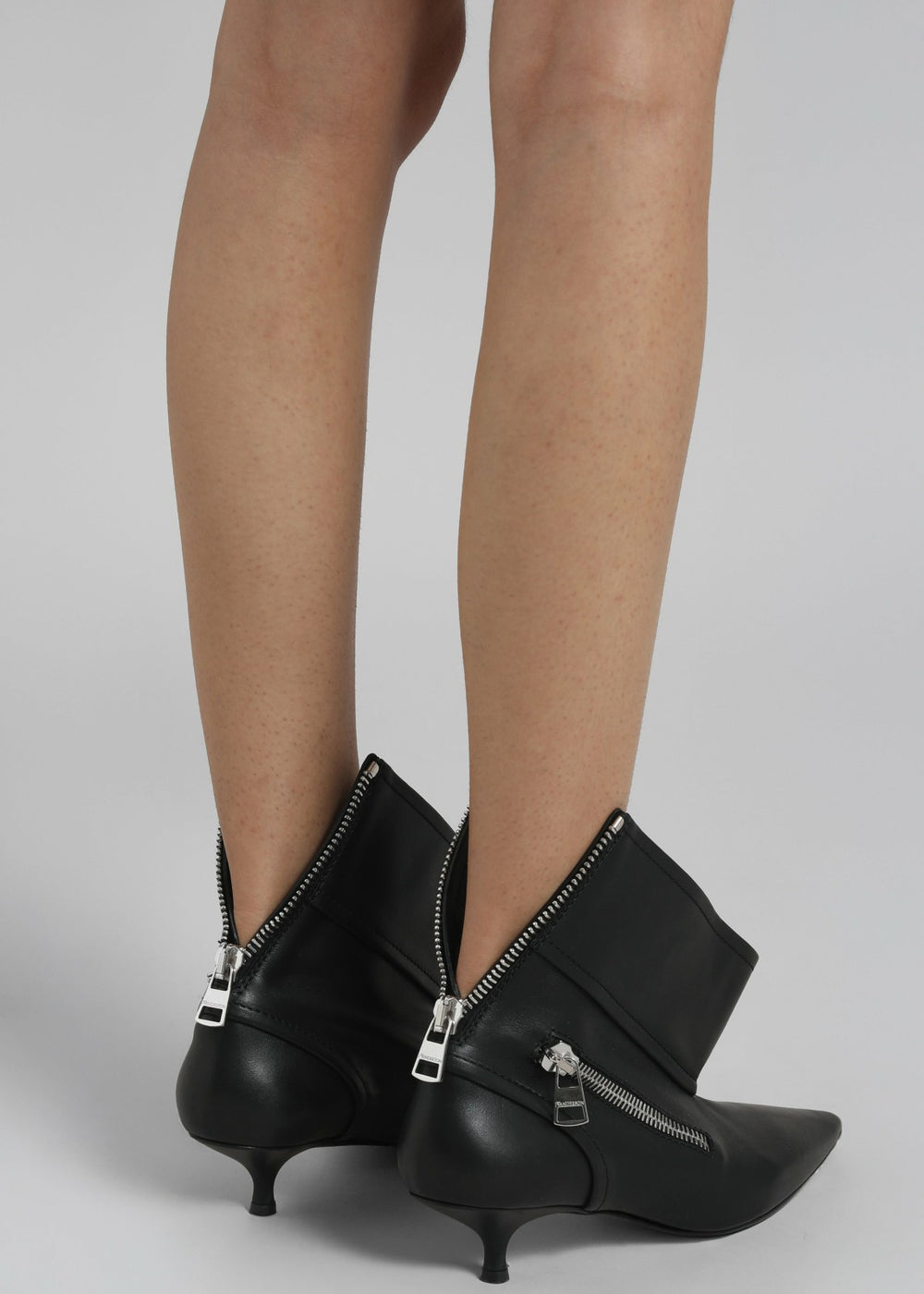 JW Anderson Kitten Heel Biker Boots - Black