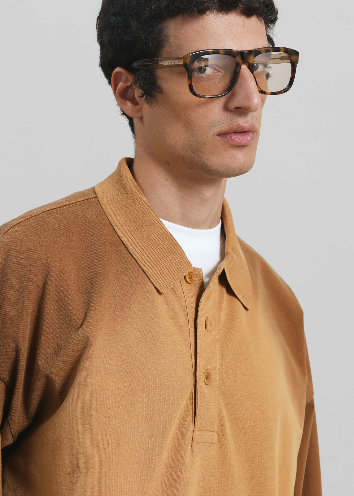 JW Anderson Long Sleeve Rugby Polo - Tobacco
