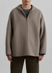 Rye Hooded Wool Jacket - Light Brown
