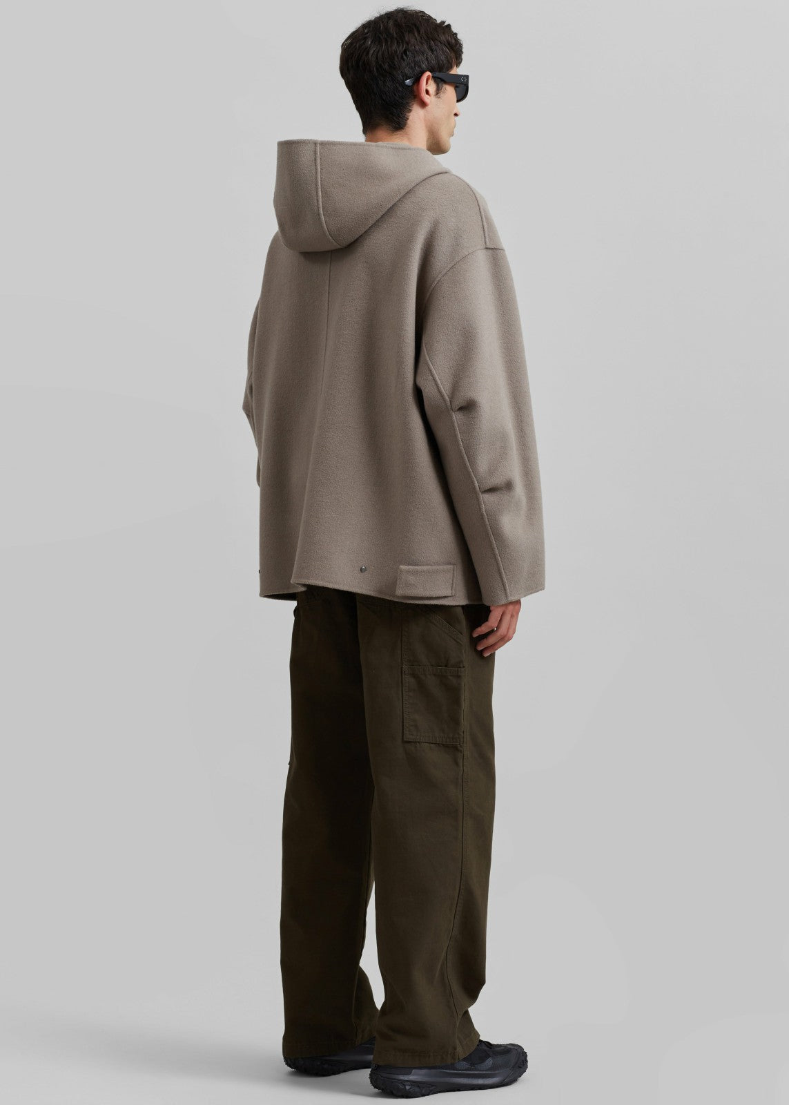 Rye Hooded Wool Jacket - Light Brown