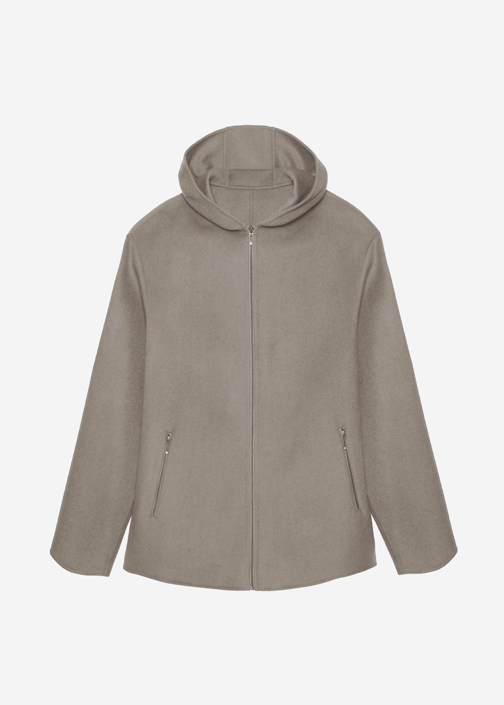 Rye Hooded Wool Jacket - Light Brown