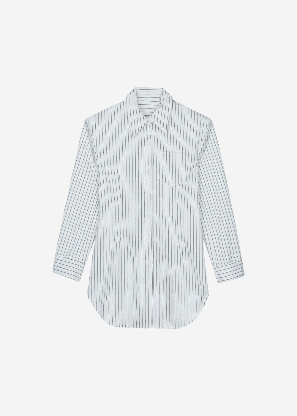Sterford Pocket Shirt - White/Black Stripe