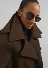 Calbourne Oversized Wool Coat - Brown