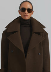 Calbourne Oversized Wool Coat - Brown
