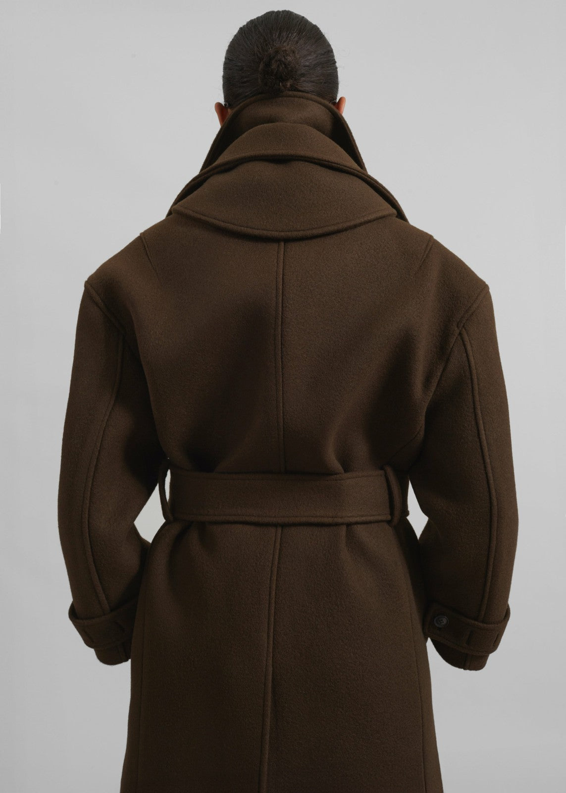 Calbourne Oversized Wool Coat - Brown