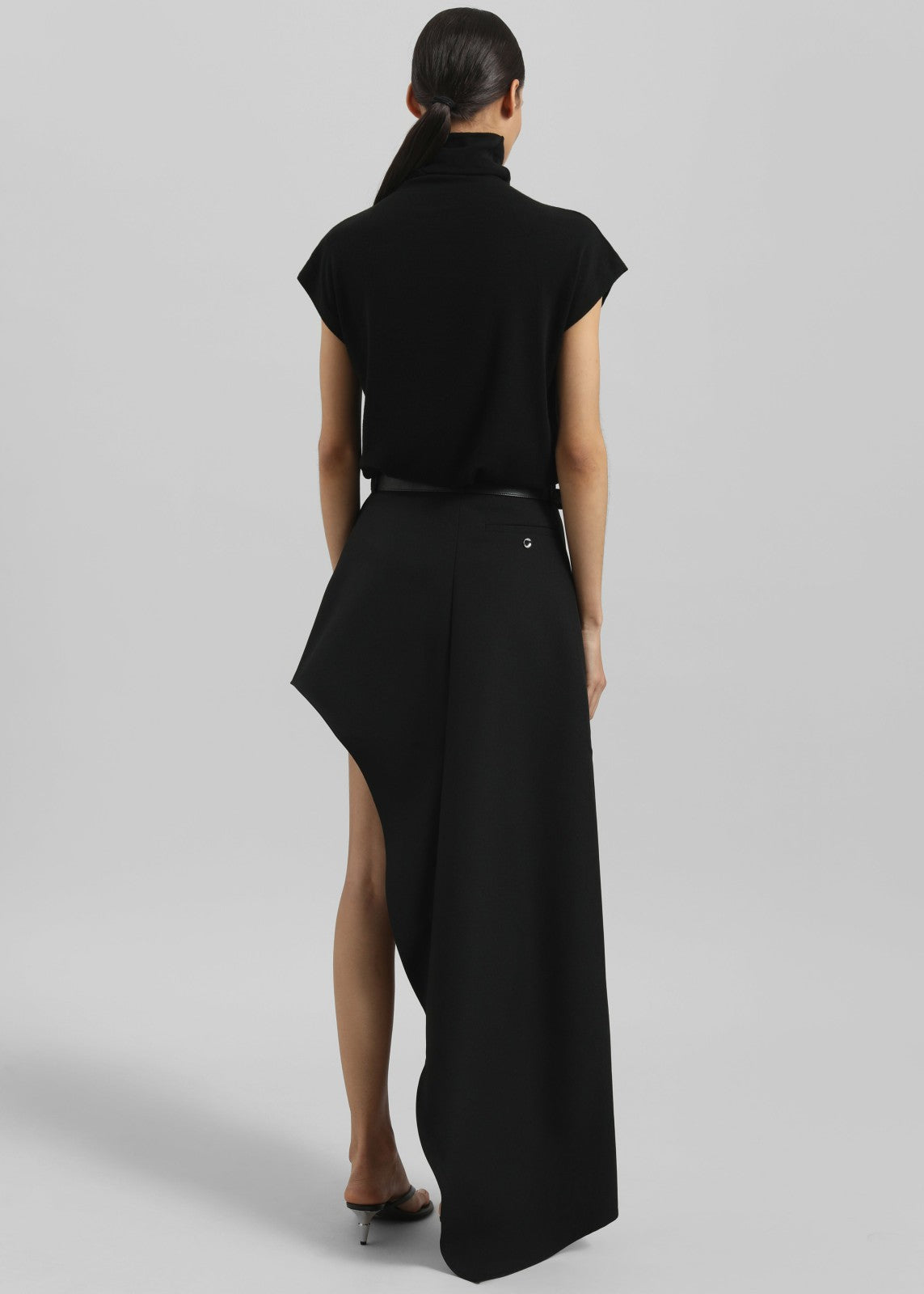 Coperni One-Leg Tailored Skirt - Black