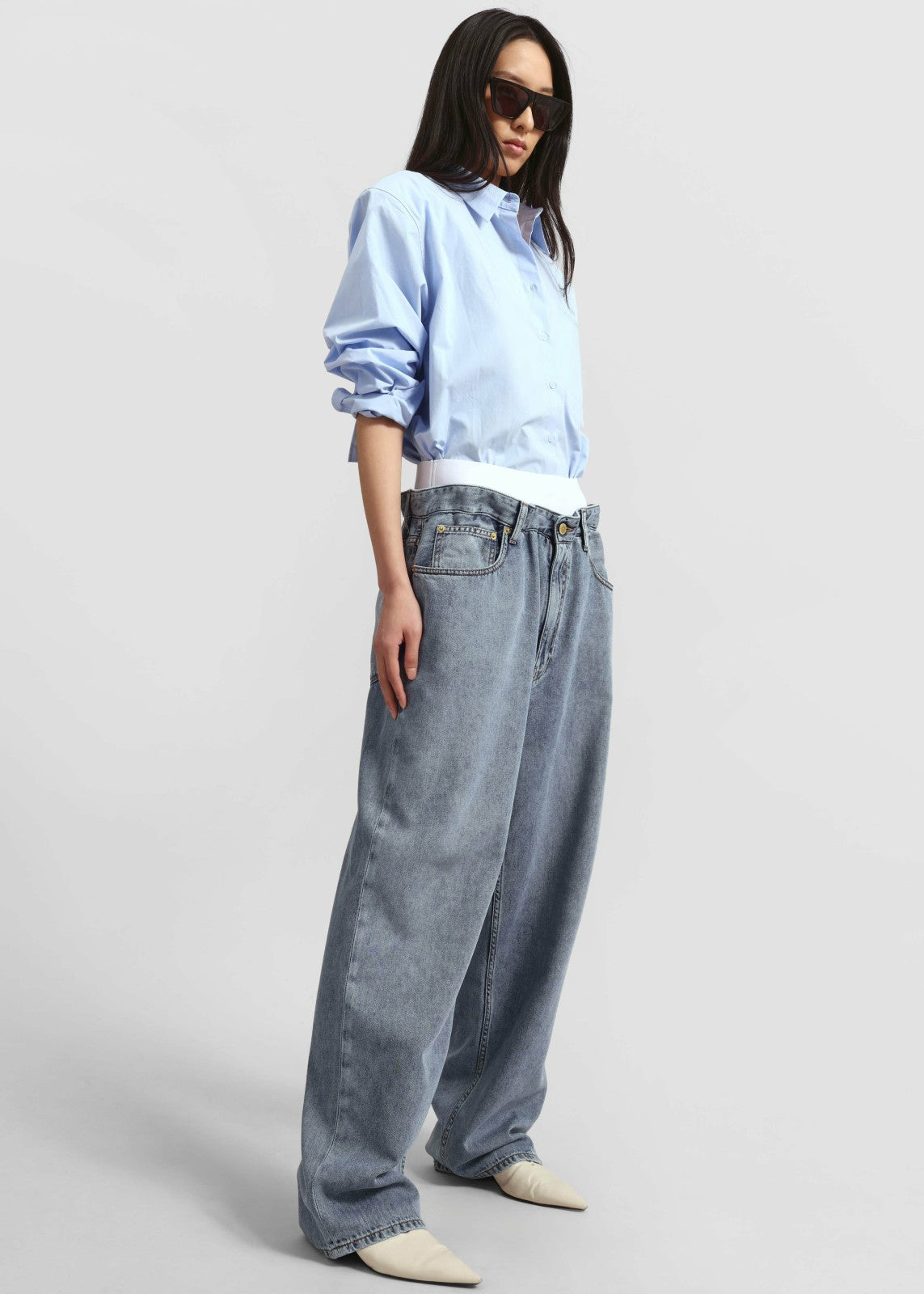 Darkpark Jane Elastic Waist Denim - San Fran Blue