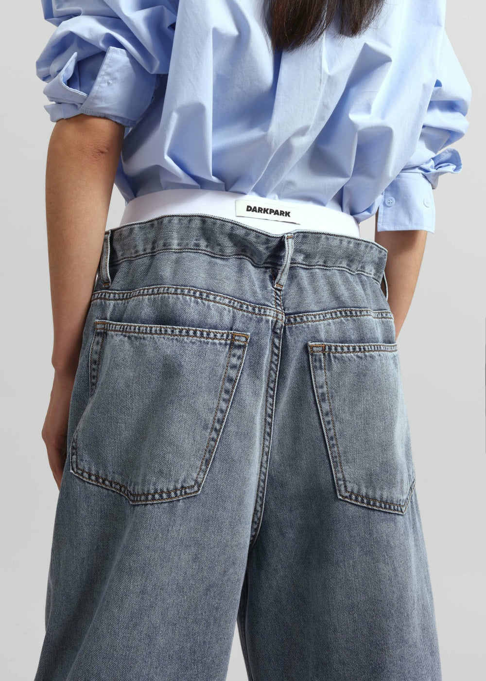 Darkpark Jane Elastic Waist Denim - San Fran Blue