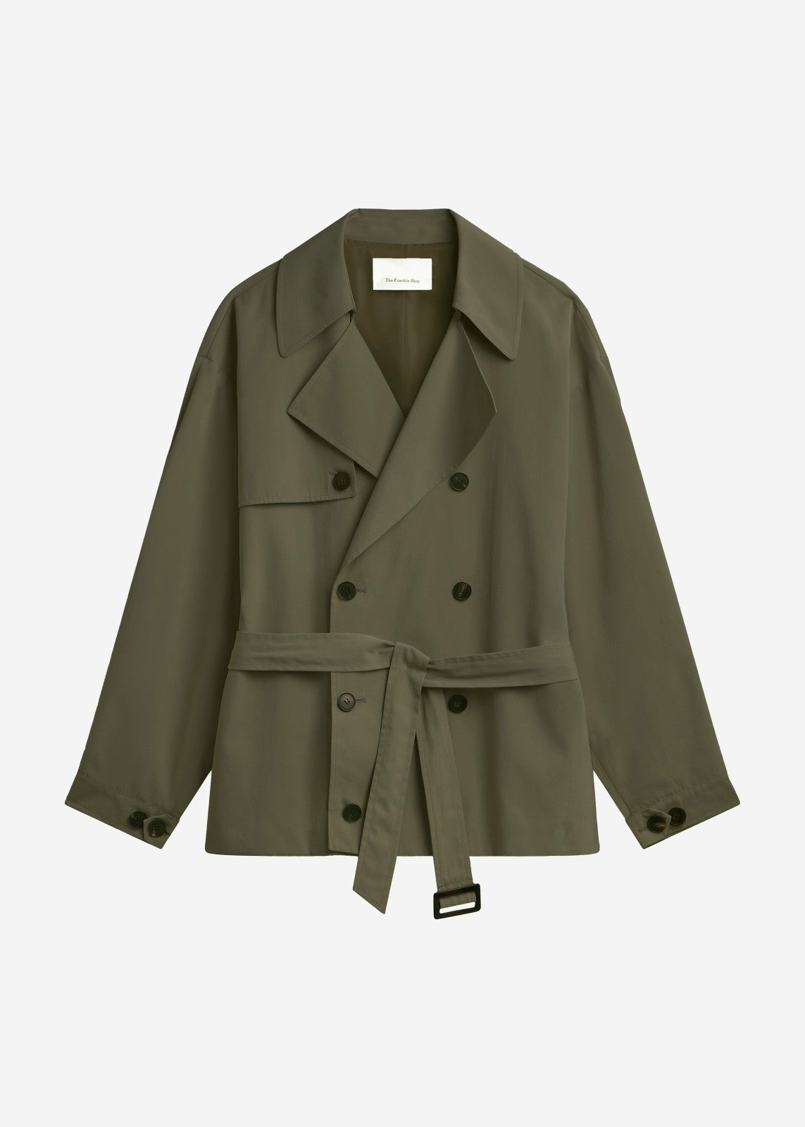 Mavis Oversized Short Trench - Khaki