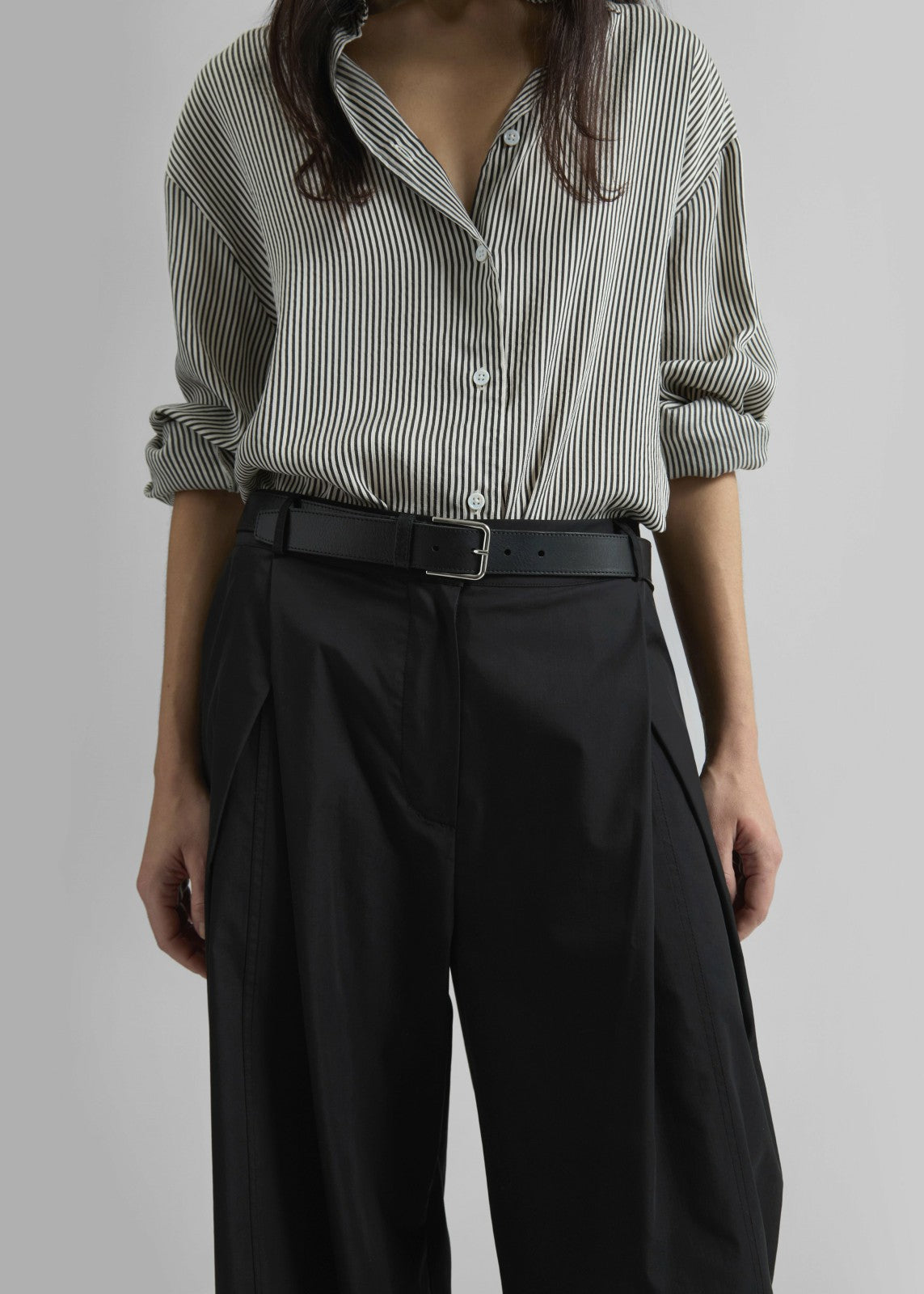 Ballia Pleated Pants - Black