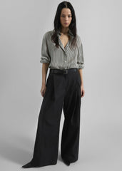 Ballia Pleated Pants - Black