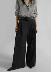 Ballia Pleated Pants - Black