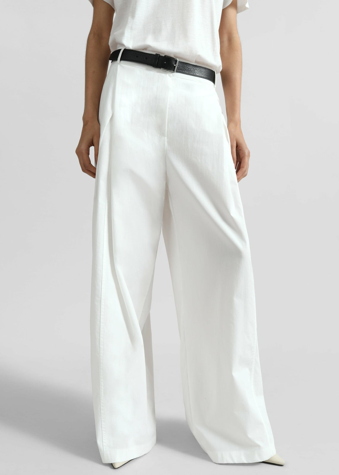 Ballia Pleated Pants - White