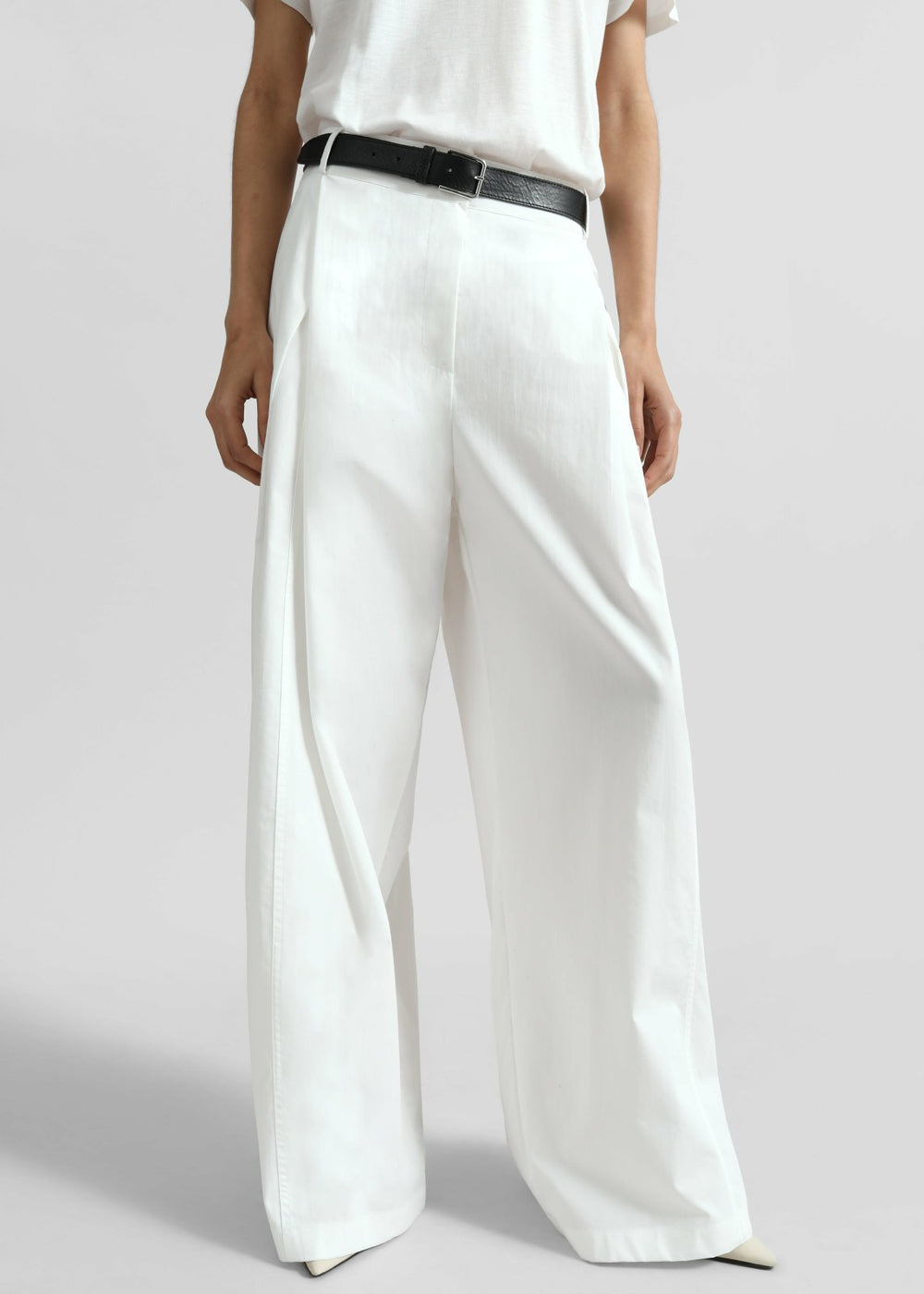 Ballia Pleated Pants - White