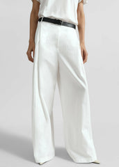 Ballia Pleated Pants - White