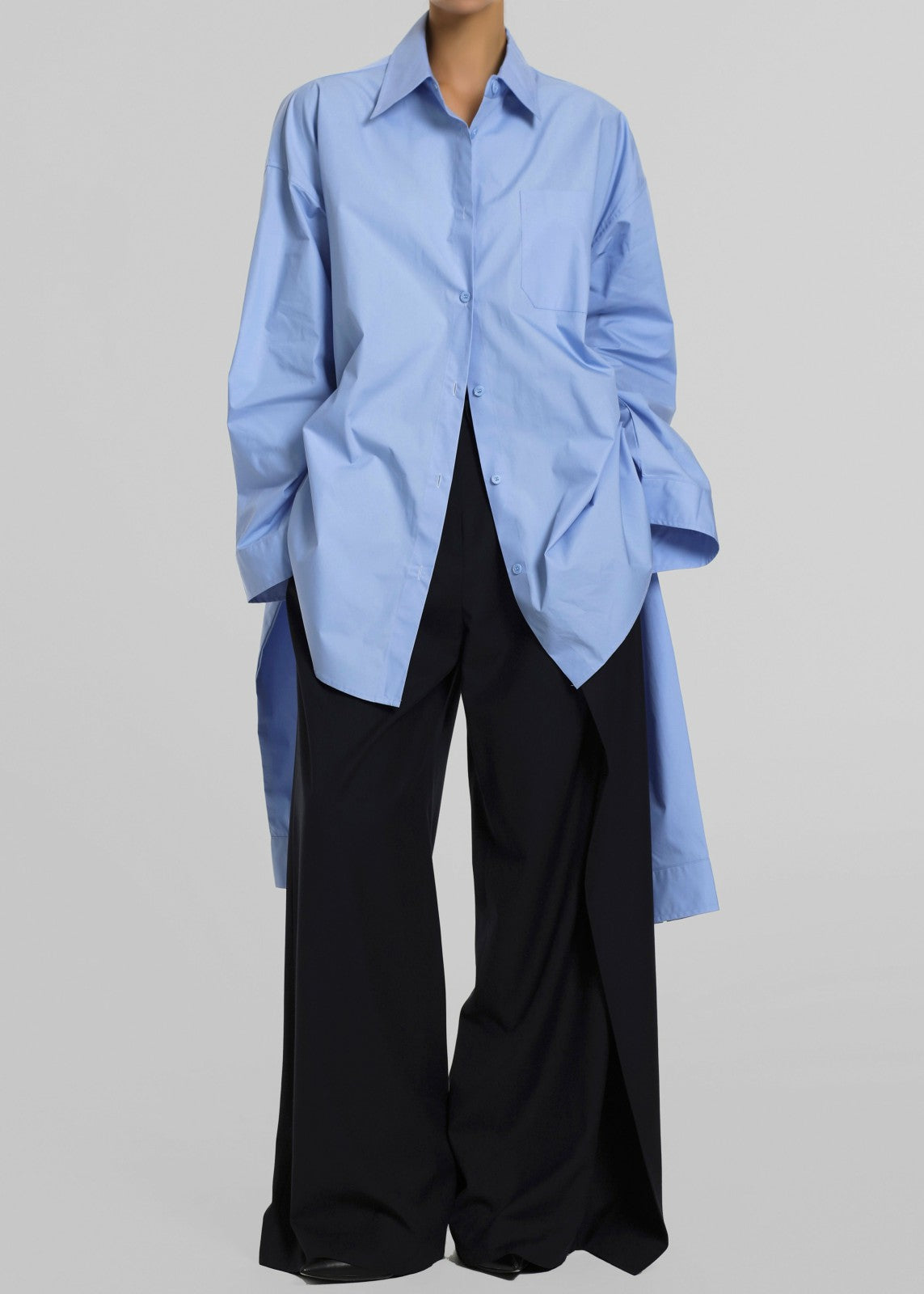 Birkholm Double Sleeve Tie Shirt - Blue