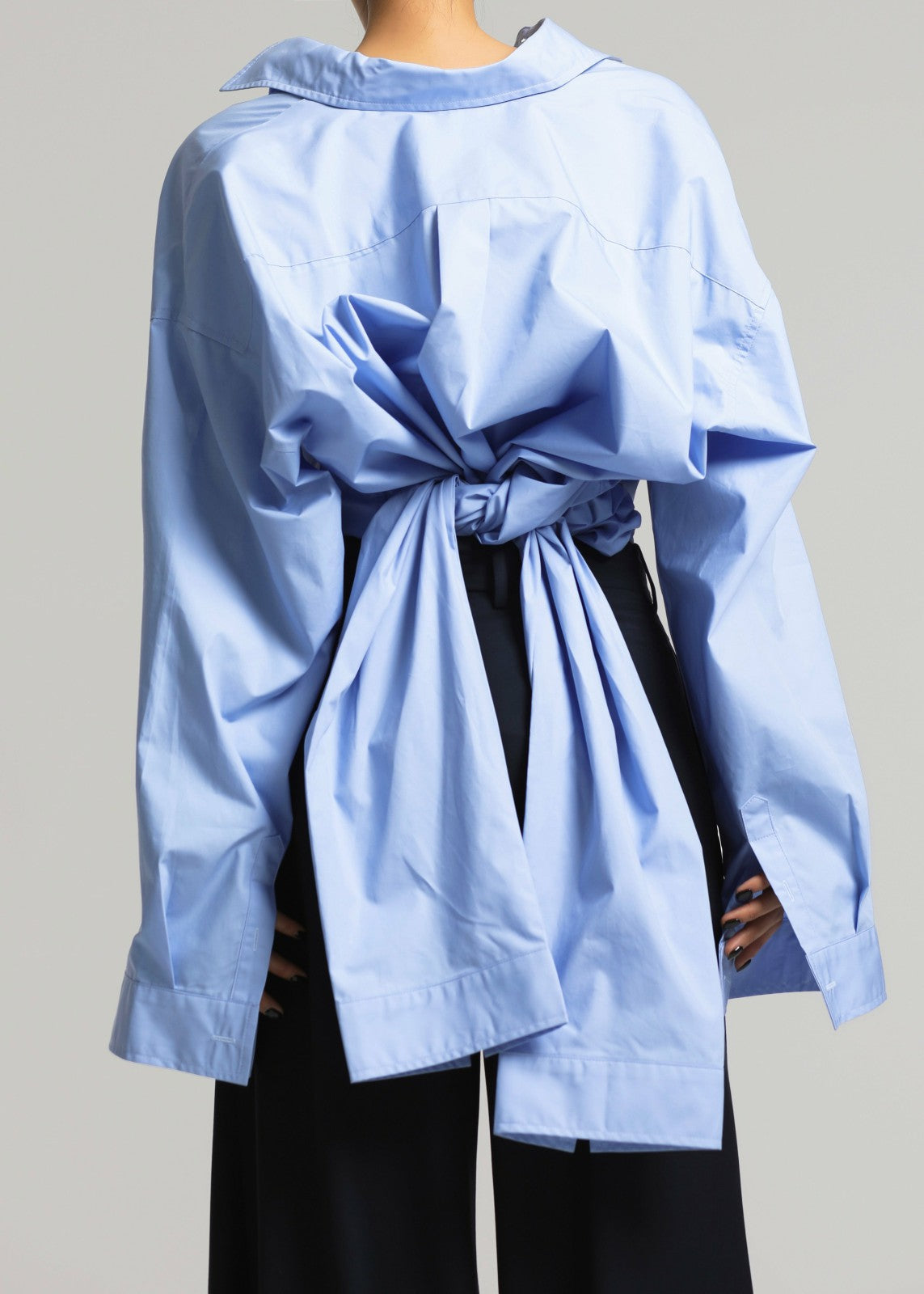 Birkholm Double Sleeve Tie Shirt - Blue