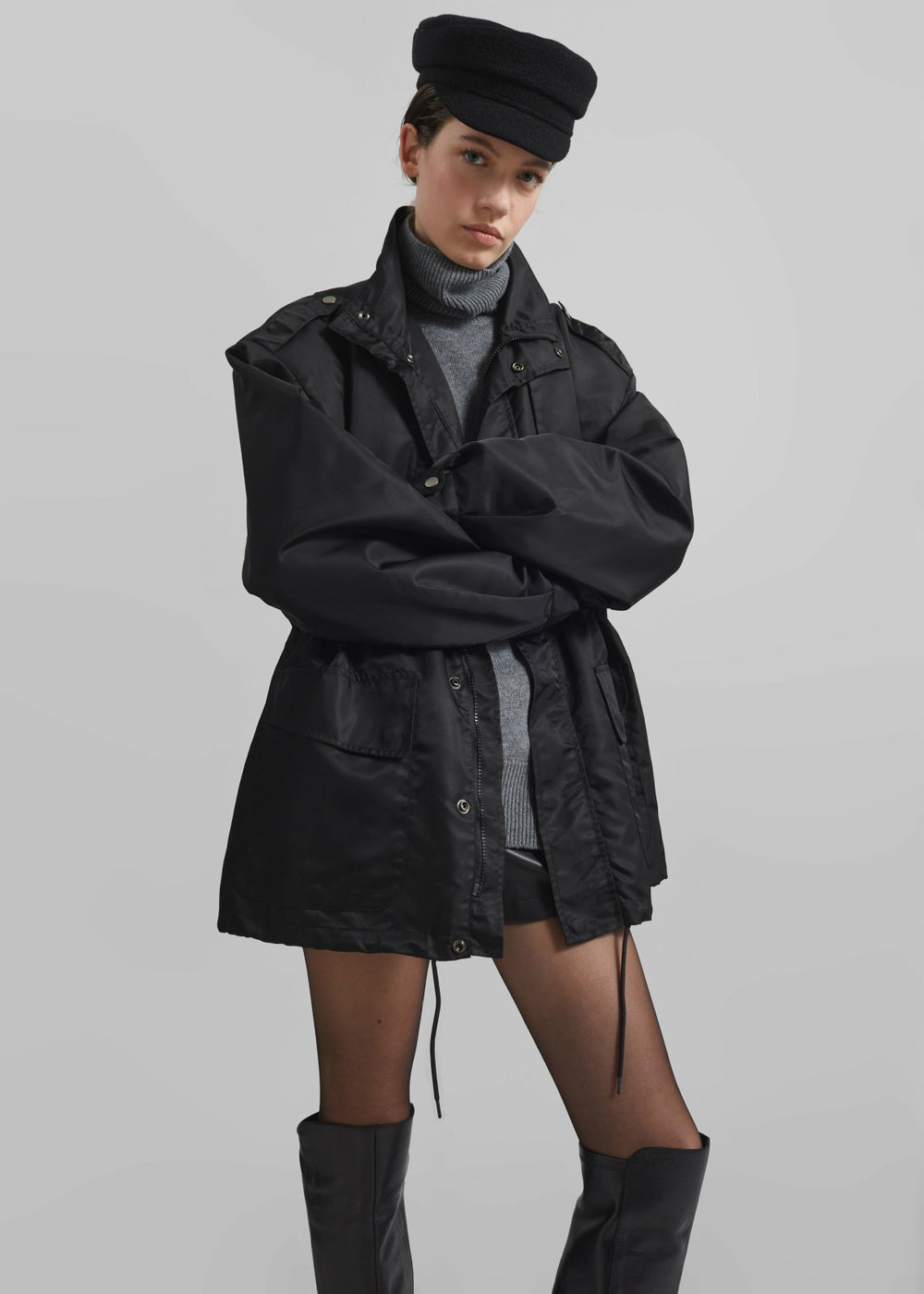 Corbet Newsboy Cap - Black