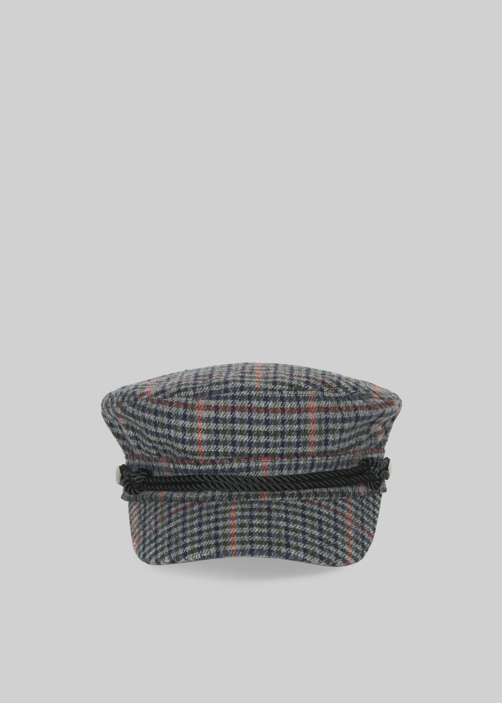 Chesney Plaid Baker Boy Cap - Grey