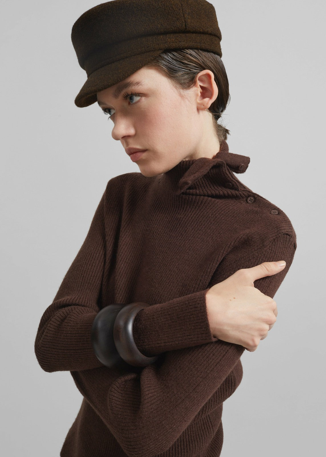 Corbet Newsboy Cap - Brown