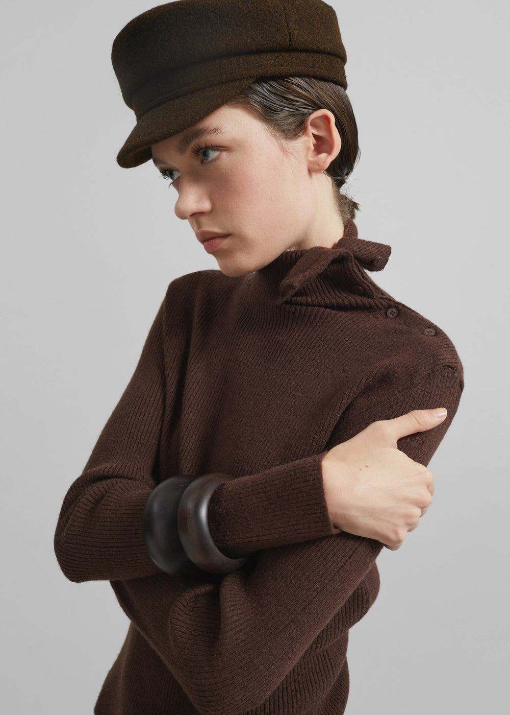 Corbet Newsboy Cap - Brown