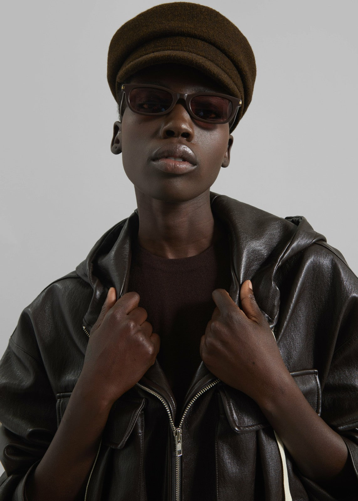 Corbet Newsboy Cap - Brown
