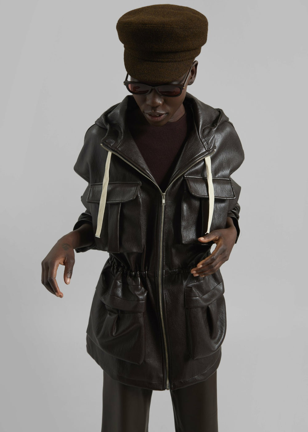 Corbet Newsboy Cap - Brown