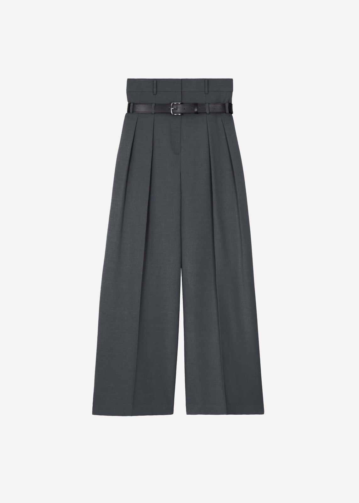 Hobart Double Belt Loop Trousers - Dark Grey