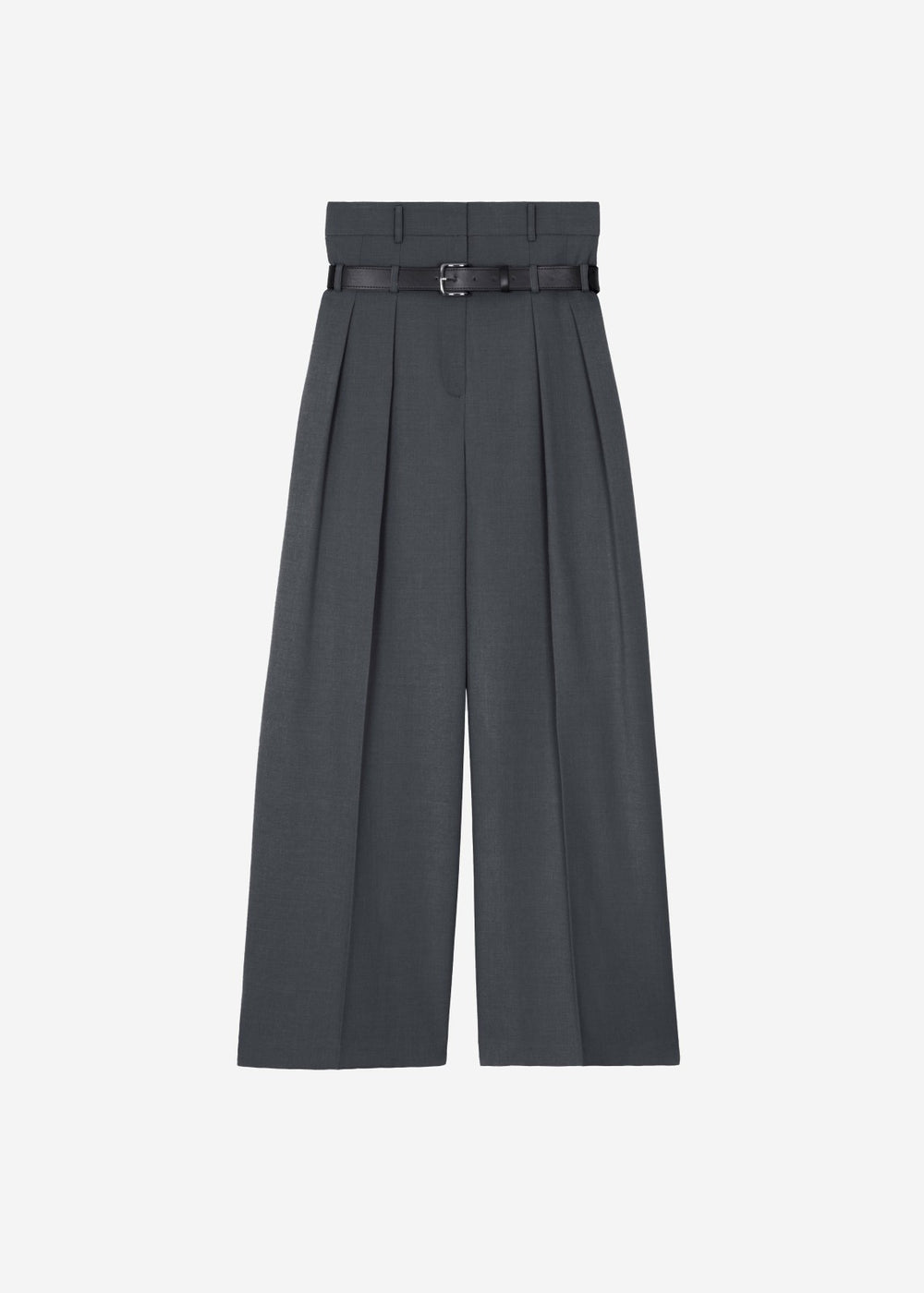 Hobart Double Belt Loop Trousers - Dark Grey
