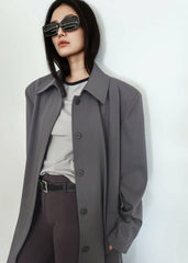 Indore Long Coat - Grey