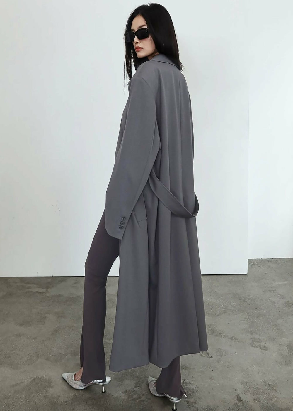 Indore Long Coat - Grey
