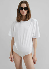 Meida Padded T-Shirt Bodysuit - White
