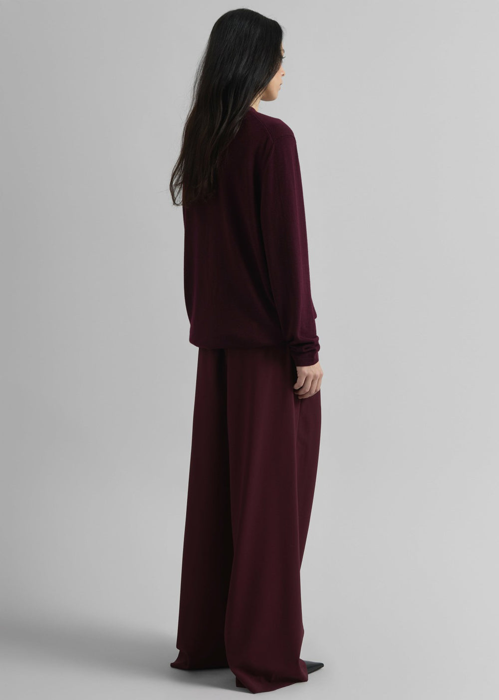 Neva Wide Trousers - Burgundy
