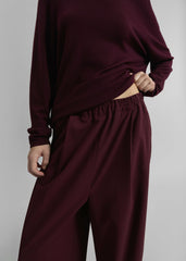 Neva Wide Trousers - Burgundy