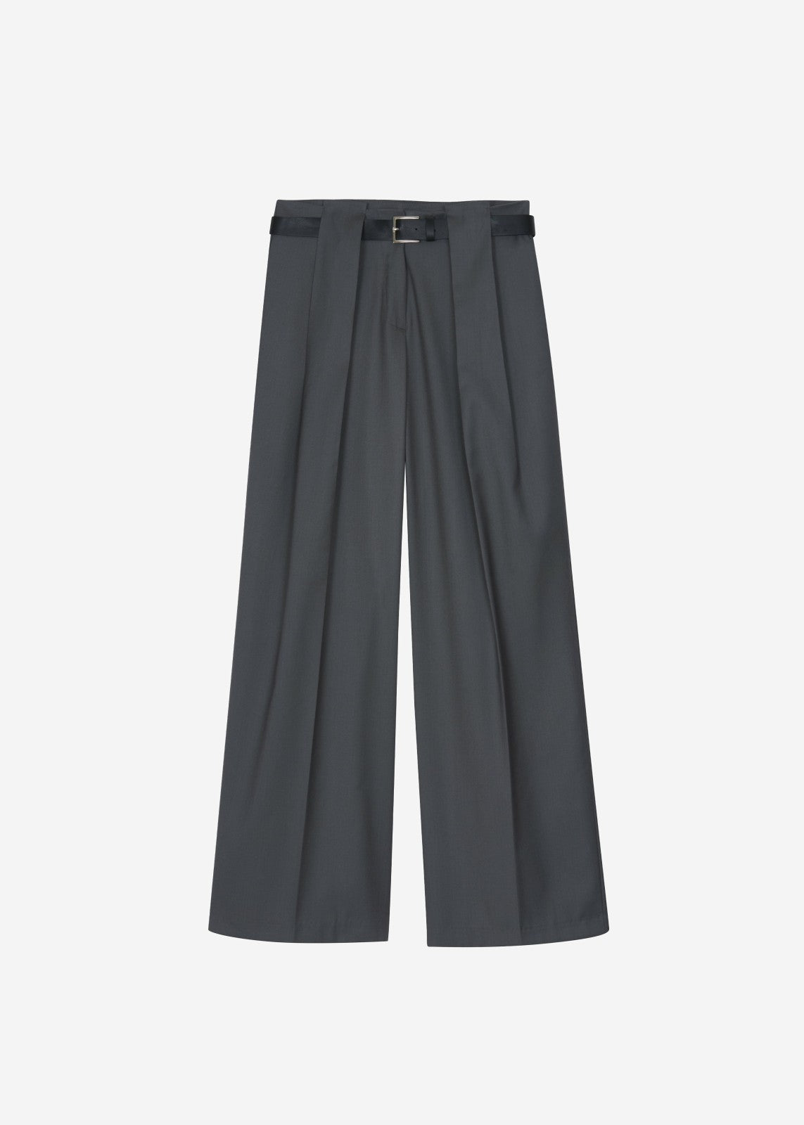 Orsay Pleated Trousers - Dark Grey