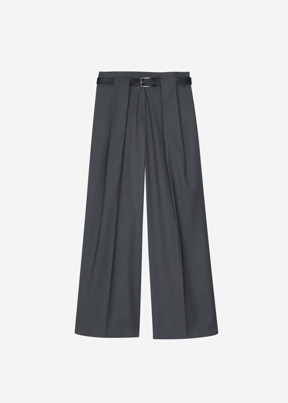 Orsay Pleated Trousers - Dark Grey