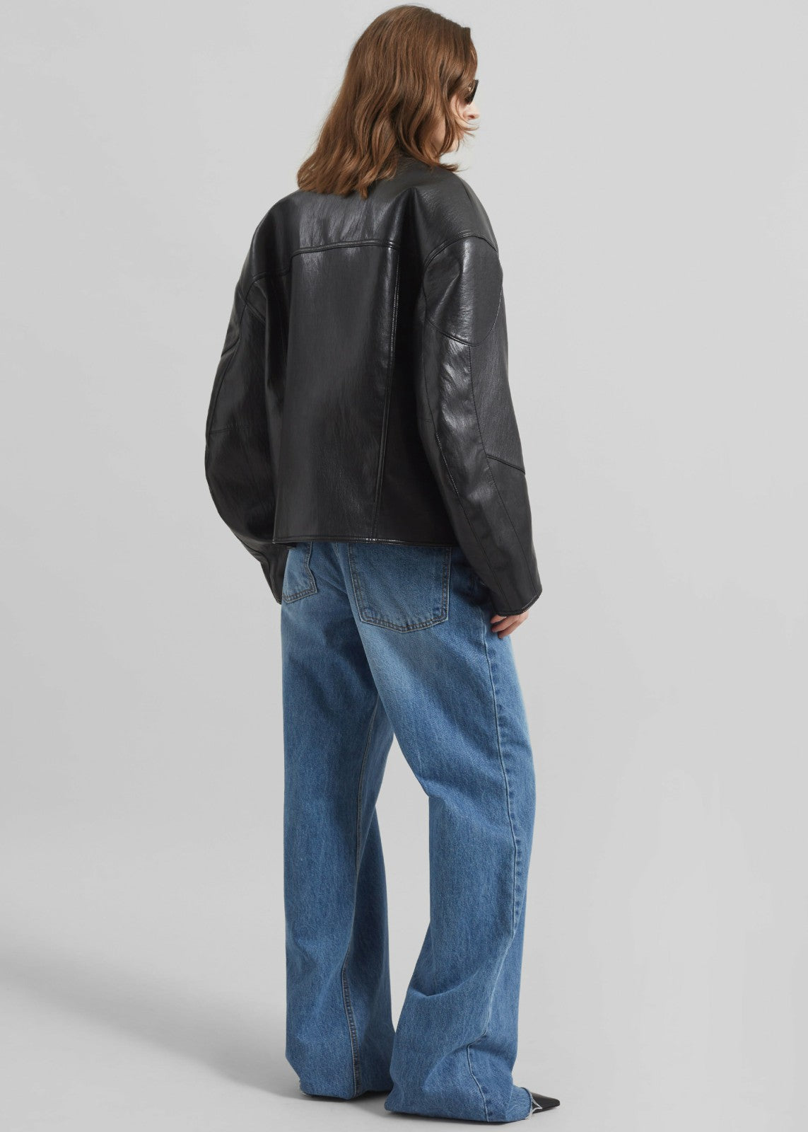 Wismar Faux Leather Jacket - Black