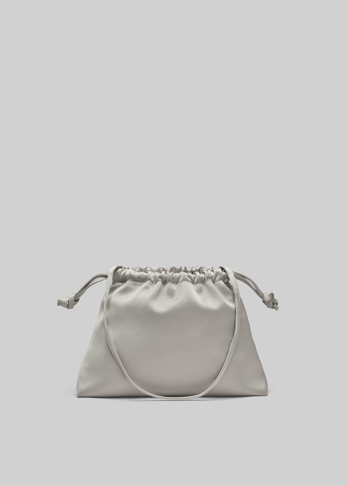 Velora Satin Pouch - Light Taupe