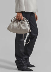 Velora Satin Pouch - Light Taupe